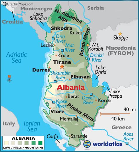 Albania Beaches Map