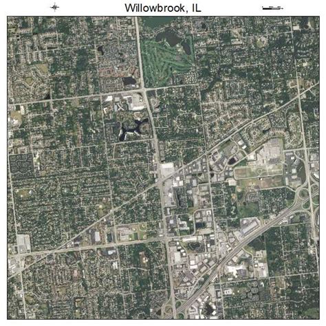 Aerial Photography Map of Willowbrook, IL Illinois