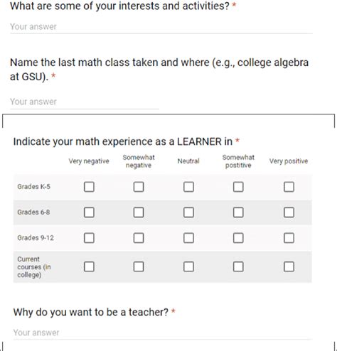 Google Form Template For Survey