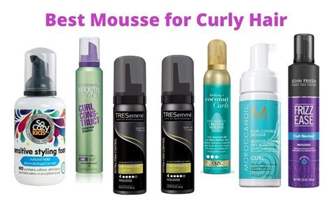 Top 7 Best Mousse for Curly Hair - Review And Buying Guide • Kalista Salon | Curly hair mousse ...