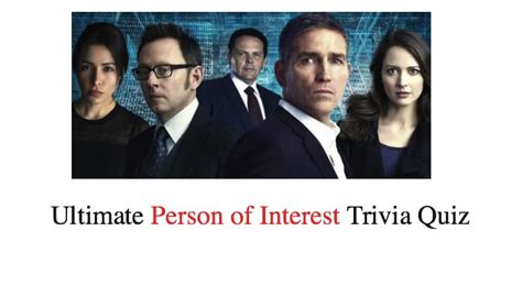 Best 42 Person of Interest Quotes - NSF - Music Magazine