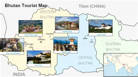 Bhutan Travel Map | Bhutan travel, Tourist map, Travel maps