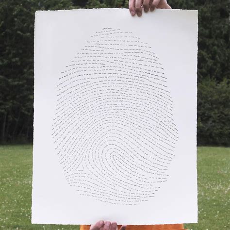 This is 'God's fingerprint'. It has one handwritten verse from every book of the Bible. Each ...