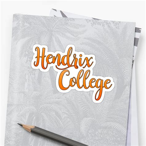 "hendrix college logo" Sticker by norcalkara | Redbubble