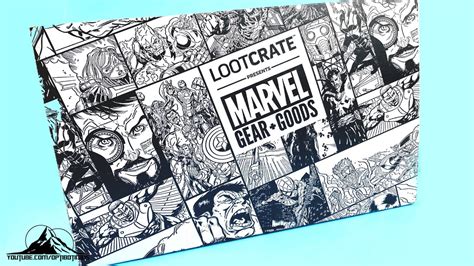 LOOT CRATE UNBOXING Marvel Gear + Goods - YouTube