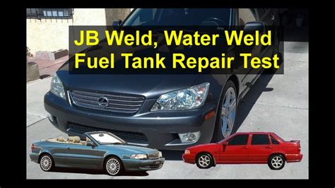 Car fuel tank repair with JB Weld Water Weld. How to fix your gas tank leak. - VOTD - YouTube