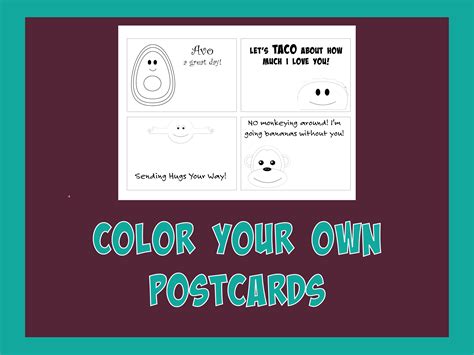 Color Your Own Postcards – Deeper KidMin