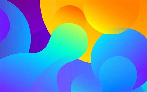 Download wallpapers colorful abstract background, 4k, geometric shapes, artwork, circles ...