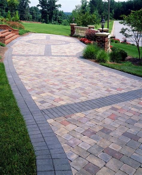 driveway design ideas with pavers - Janette Grove