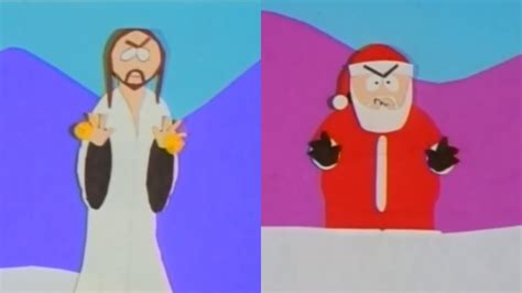 Juses FIGHTS with Santa I South Park S01E00 - The Spirit of Christmas (Jesus vs. Santa) - YouTube