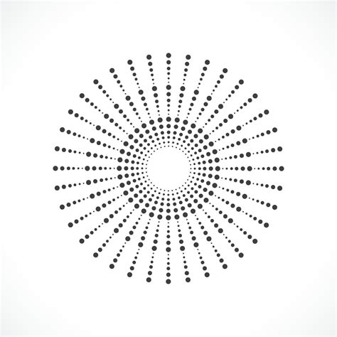 Black abstract vector circle dots logo emblem design. Round 3069448 Vector Art at Vecteezy