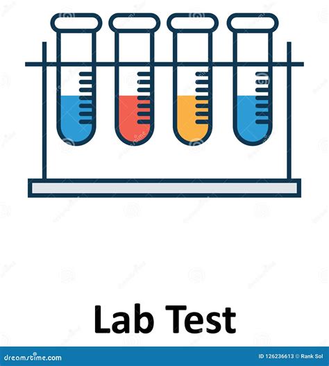 Lab Testing Isolated and Vector Icon for Technology Stock Vector ...