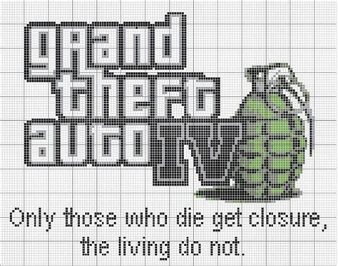 Pin by Brittney Beyer on Grand Theft Auto | Cross stitch, Cross stitch patterns, Gta