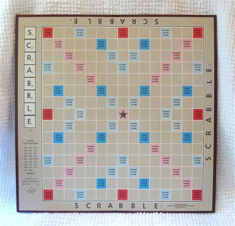 Printable Scrabble Board Template Beautiful Vintage Scrabble Game Board for Home Decor Crafting ...