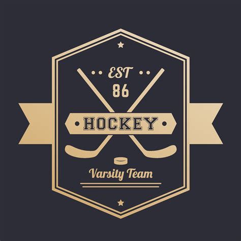 Hockey vintage emblem, logo, badge 11819110 Vector Art at Vecteezy