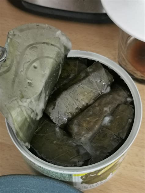 White gooey substance in stuffed grape leaves, is that normal? : r/lebanon