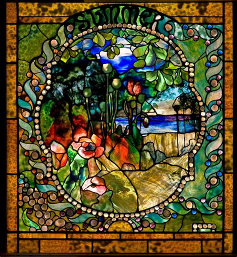 Summer panel from the Four Seasons window - The Charles Hosmer Morse Museum of American Art