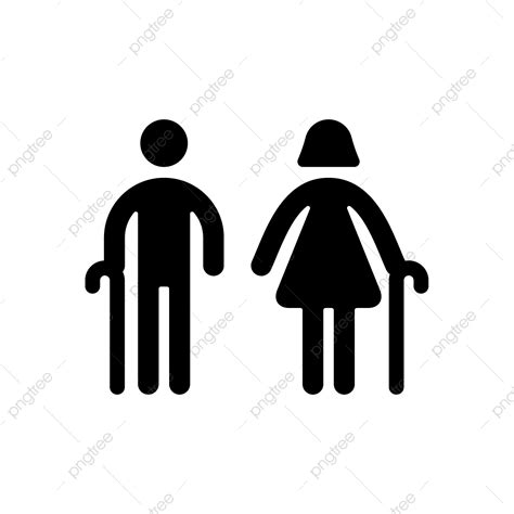 Grandparents Silhouette PNG Transparent, Grandparents Icon, Icon, Grandpa, Grandparents PNG ...