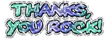 Thanks You Rock Glitter - DesiGlitters.com