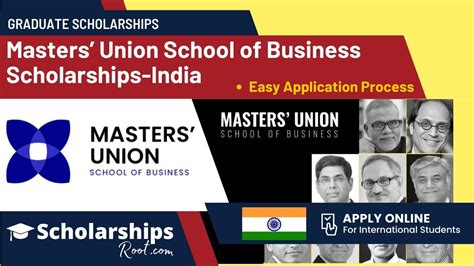 Masters Union School of Business Graduate Scholarships 2023 India ...