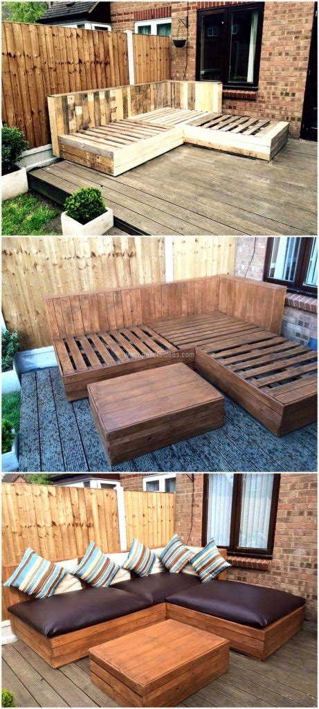 DIY Pallet Corner Sofa | Pallet Ideas