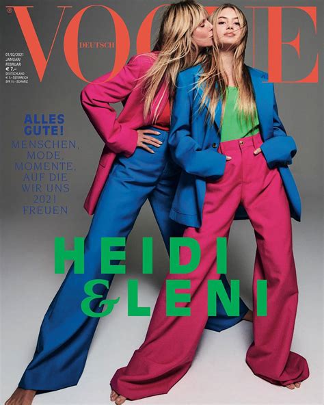 Heidi Klum and Daughter Leni Cover 'Vogue Germany' January 2021 | Us Weekly