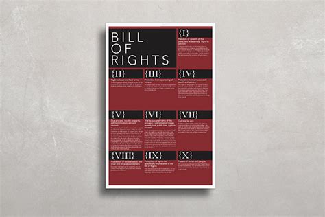 Bill of Rights Poster on Behance