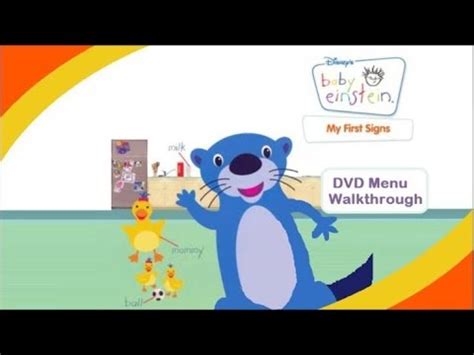 Baby Einstein My First Signs DVD Menu Walkthrough - YouTube