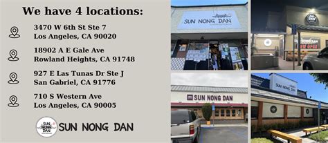 How many locations does Sun Nong Dan have? - Crown Fried Chicken