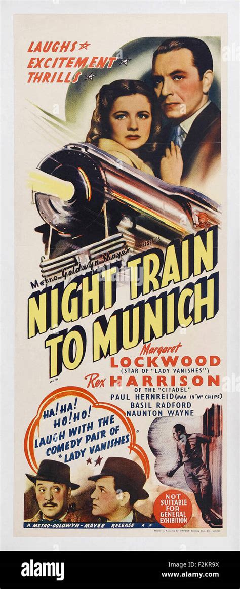 Night Train to Munich - Movie Poster Stock Photo - Alamy