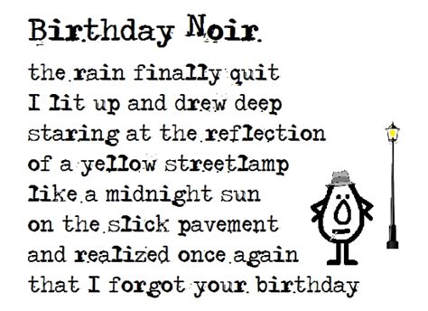 Birthday Noir - Belated Birthday Poem. Free Belated Birthday Wishes eCards | 123 Greetings