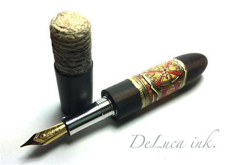 Hand Crafted Custom Faux Cigar Fountain Pens by Deluca Ink ...