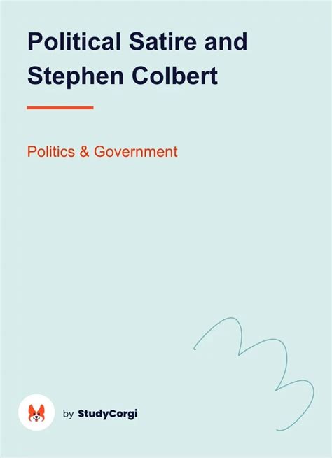 Political Satire and Stephen Colbert | Free Essay Example