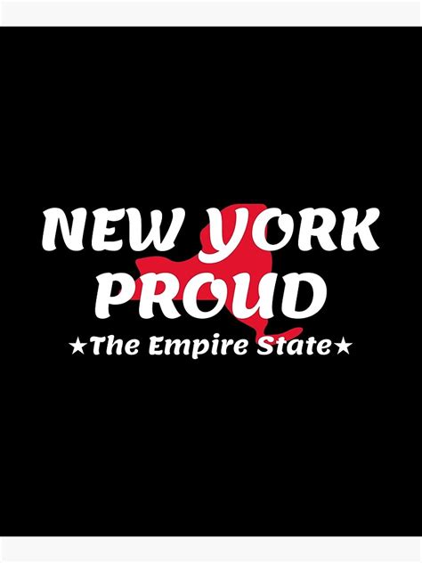 "New York Proud State Motto The Empire State graphic" Mounted Print for Sale by jakehughes2015 ...