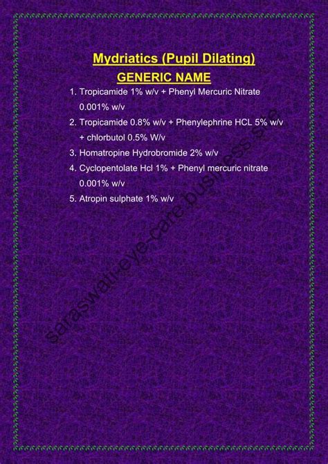 Drugs generic name | PDF | Free Download