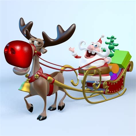 santa claus reindeer rudolph max