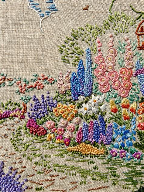 A Vintage Embroidered Garden | A Saucy Stitch