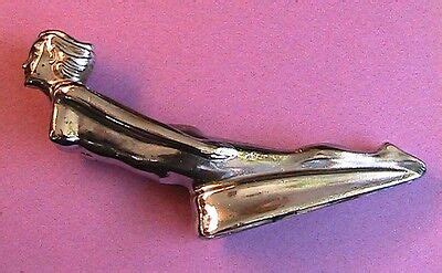 ANTIQUE ORIGINAL FLYING LADY CHROME HOOD ORNAMENT | eBay