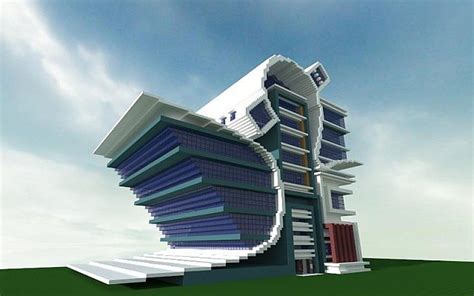 Modern/Futurist City Building Minecraft Project | Minecraft projects ...