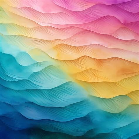 Premium AI Image | Frame of Hand Dyed Paper Unique Dye Patterns and Blank Vibrant Rainbo Social ...