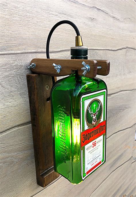 Liquor Bottle Lamp, Alcohol Bottles, Bottle Wall, Old Liquor Bottles, Diy Bottle Lamp, Homemade ...