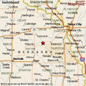 Where is Wakefield, Nebraska? see area map & more