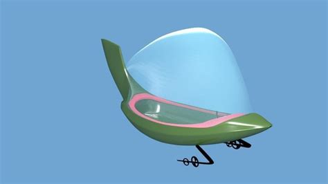 Jetsons Space Ship free 3D Model .blend - CGTrader.com