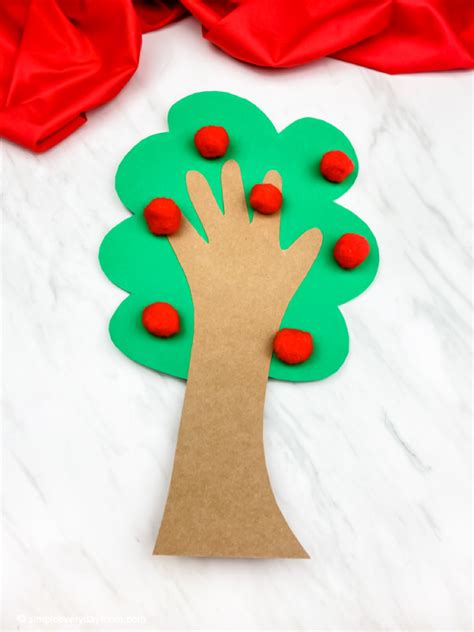 Handprint Apple Tree Craft For Kids