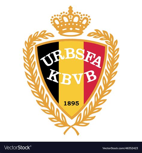 Belgium football team logo Royalty Free Vector Image