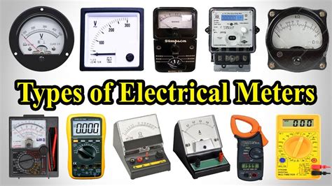 Electrical Measuring Instruments - Testing Equipment Electrical - Types of Electrical Meters ...