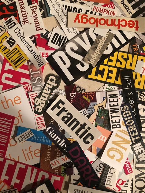 200 pieces magazine cutouts Words phrases magazine | Etsy