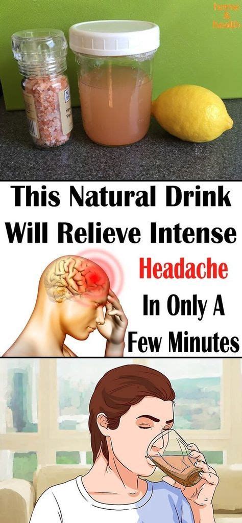 This Natural Drink Will Relieve Intense Headache In Only A Few Minutes | Natural headache ...