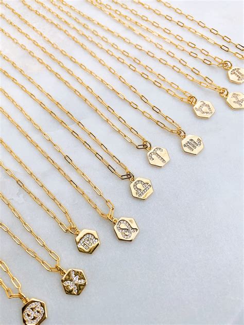 Gold Zodiac Symbol Diamond Studded Charm Necklace, Astrology Sign Necklace