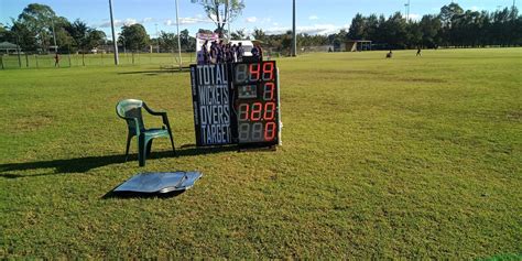 Cricket Scoreboard used for a community event in Easter - Scoreduino Cricket and Soccer ...
